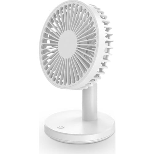 Small Personal Desktop Fan USB Charging Low Noise Rechargeable 3Mode Wind Speed Fan Mini Fan for Office Bedroom