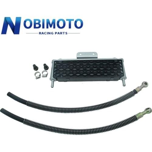 Motorcycle Oil Cooler 4 Rows Mesh Big Size With 10mm Tubling For Scooter 50cc-160cc Modify Oil-Cooler Engines Dirt Bike 2CNC-185