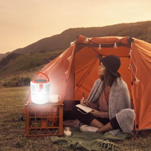 LED Solar Camping Light Multifunctional Outdoor Emergency Lamp Non-slip Waterproof Energy Saving Light For Camping Indoor Use