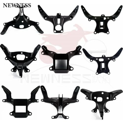 Motorcycle Aluminum Black Front Headlight Fairing Bracket For Yamaha YZF R1 R6 1998-2014