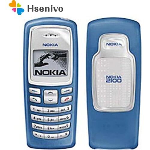 100% Original Unlocked Nokia 2100 GSM 2G 680 mAh Cheap Refurbished Bar Cell Phone Free Shipping