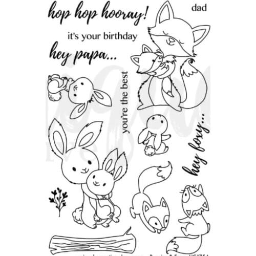 Animal Clear Silicone Stamp / seal for DIY Scrapbooking / Album Decorative Clear Stamp Sheets A140