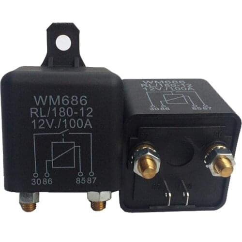WM686 100A RL/180 12V DC Dust-proof Automotive Fuseds Car Starter Relay Accessory