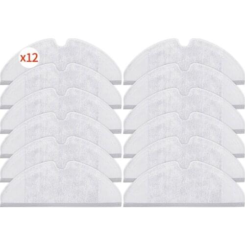 12PCS Robot vacuum cleaner cleaning mop pro accessories for xiaomi mijjia 1s g1 roborock s50 s51 s55 vacuum cleaner spare parts