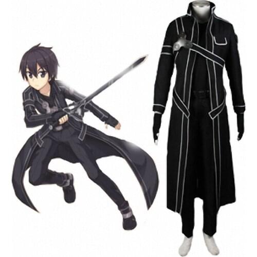 Sword Art Online Kirito Cosplay Costume Kirigaya Kazuto Cosplay