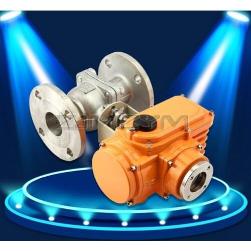 Three-phase AC380V On-off Control Valve Proportional Electric Two-way Flange Stainless Steel 304 Ball Valve Q941F DN15