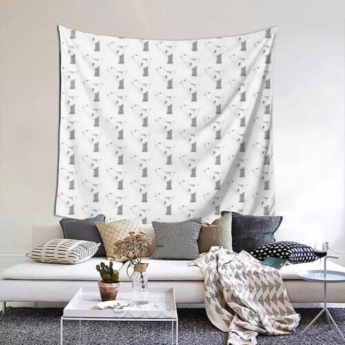 Tweet Gun Tapestry Funny College Tapestry Wall Bedspread kawaii Hanging Blankets For Living Room