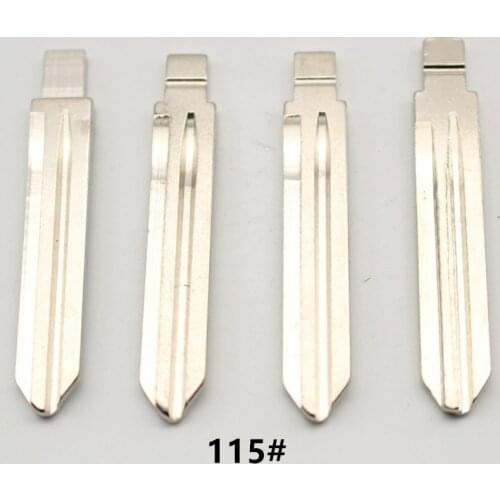 VVDI OEM 10Pcs 115# Metal Uncut Flip Remote Key Blade For Kia K2