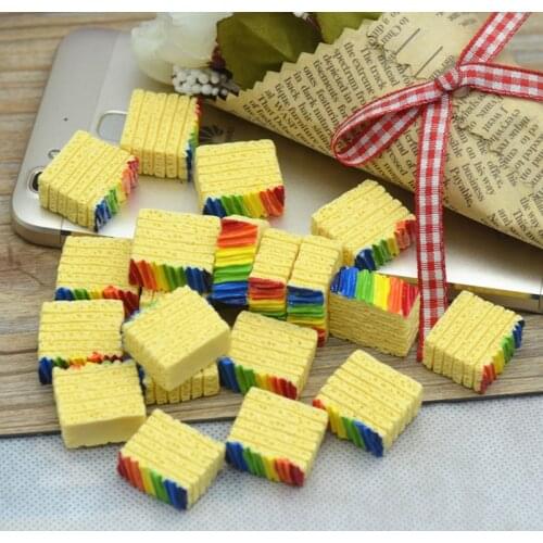 30PCS/Pack 17*20mm Yellow Fruit Jam Wafer ,Food Miniatures,Embellishments Materials Free Shipping
