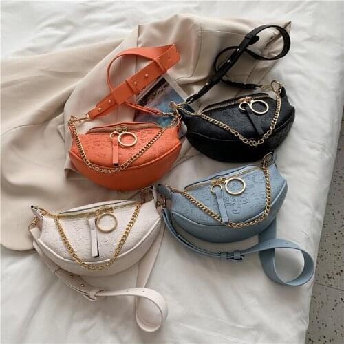 Womens Fashion Pu Leather Crossbody Bag Designer Solid Chain Handbag Woman Brand Leisure and Vacation Messenger Bag Women 2021