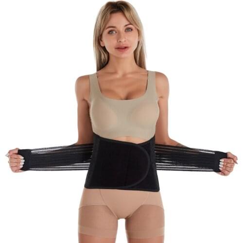 Womens Sports Waistband Slim Corset Training Body Restraint Thin Body Shaping Belt Elastic Fitness Waist Trainer AS3485