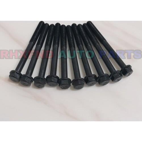 10pcs 1E 2E/2E-E/2E-L 3E / 3EE Cylinder head bolt nuts for Toyota Corolla/Starlet/Tercel 1295cc 1.3L Petrol 1990-99