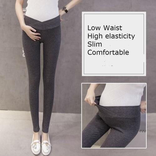2021 Spring Autumn Maternity Pants Low Waist Trousers Pregnant Pants Pregnancy Women Pants Maternity Leggings