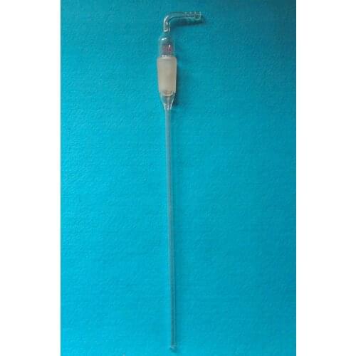 24/40,Glass Long-Stem Hose Inlet Adapter,90 Bent Airway Tube,Lab Glassware