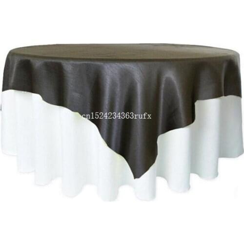 30pcs Satin Wedding Table Cloths Square Satin Table Overlays Table Covers Hotel Decoration Banquet Event Party Decor