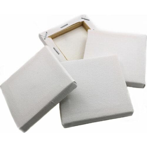 5PC MINI BLANK SQUARE ARTISTS CANVAS 7cm x 7cm Small Art Board Acrylic Oil Paint