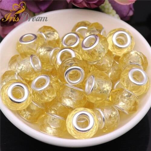 50pcs Lot Wholesale Cut Faceted Glass Beads for Jewelry Making Spacer fit Pandora Charms Round Original Bracelet Necklace