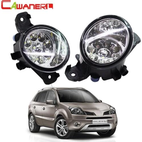 Cawanerl Car Styling LED Light Bulb Fog Light DRL Daytime Running Light White Blue Orange 12V For Renault Koleos (HY_) 2008-2015