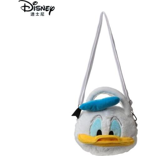 Disney Genuine Donald Duck Cartoon Cute Plush Messenger Bag Shoulder Bag Women Fashion Handheld Spot Wholesale