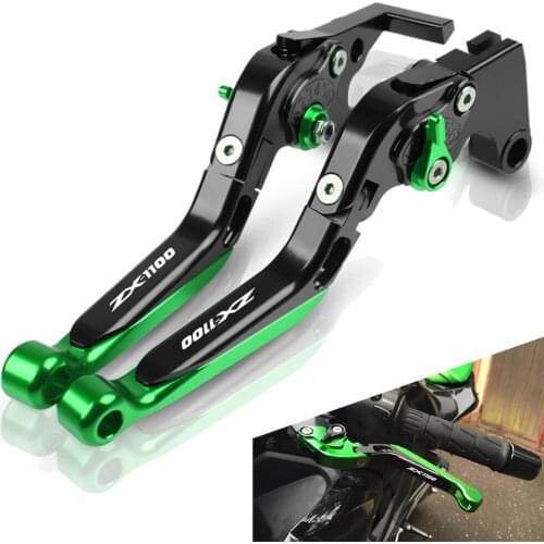For Kawasaki ZX1100 1990 1991 1992 1993 1994 1995 1996 1997-2001 Motorcycle Brake Clutch Lever Adjustable Hand Grip Handlebar