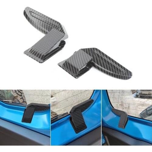 For Suzuki Jimny Sierra JB64 JB74 2019 2020 Demister Cover 2Pcs ABS Rear Windshield Heating Wire Protection Cover Carbon Black