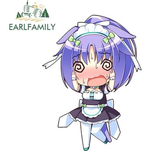 EARLFAMILY 13cm x 9.5cm for Cinnamon Nekopara Dizzy Car Sticker Truck Decal Bumper Window DIY Occlusion Scratch Fashion Decor