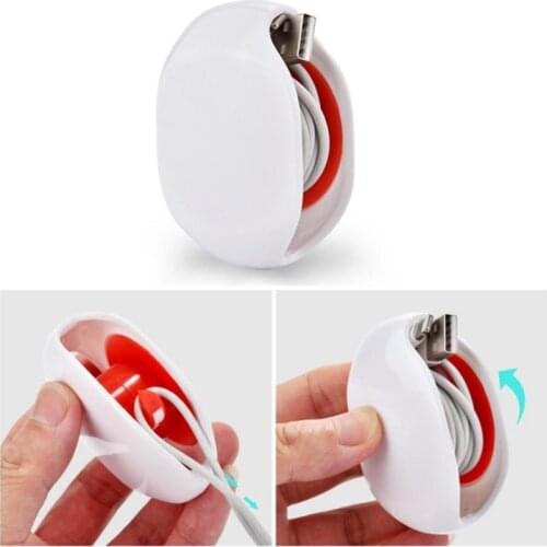 JOYLIVE Wire Winder Cable Clip For Mobilephone Charging Cable Portable Super Cord Holder Automatic Portable Manager
