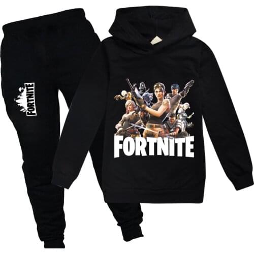 Fortnite Hoodies Pants Suit Boys Long Sleeve Sweatshirt Baby Boy Clothes Set Childrens Clothing for Teen Kids Girls Outfits