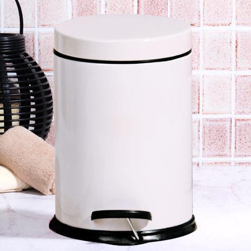 Kosova CLK-0422 12 lt Cream Pedal Bin