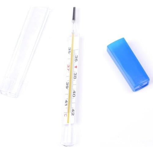 Medical Mercury Glass Thermometer Household Clinical Thermometer Adult Body Temperature Measurement Large Size Screen