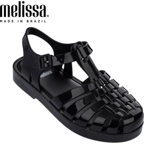 Mini Melissa 2020 New Rome Girls Sandals Summer New Baby Shoes Melissa Rainbow Sandals Girls Princess Shoes Non-slip