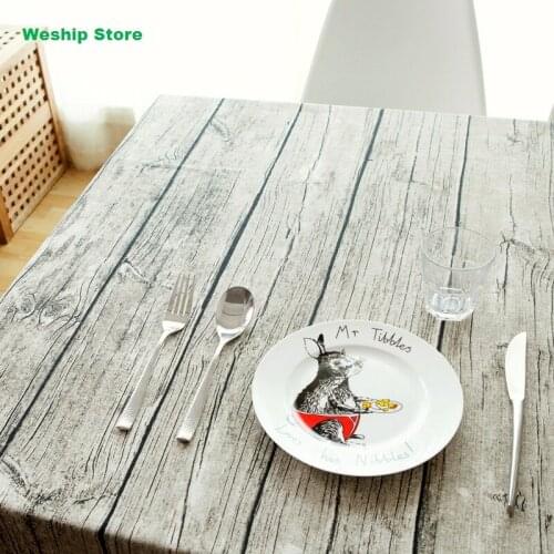 Art OF Wood National Wind Wood Design House Restaurant Cotton And Linen for Photo set Tablecloth Table Cloth Art Home Decor