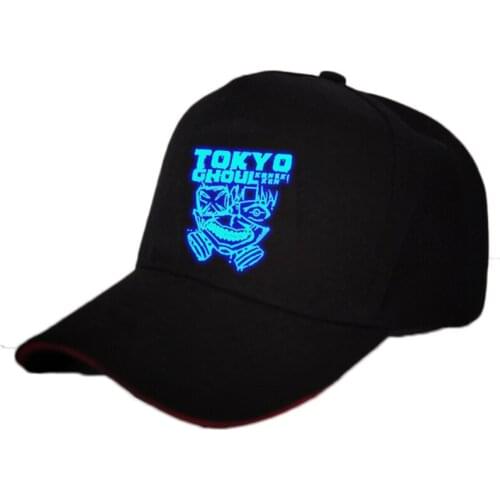 NEW Anime Tokyo Ghoul Logo Sun Printing Cotton Hat Baseball Cap Sport Luminous Hat unisex Anime Accessories Cosplay Hip-Hop Gift