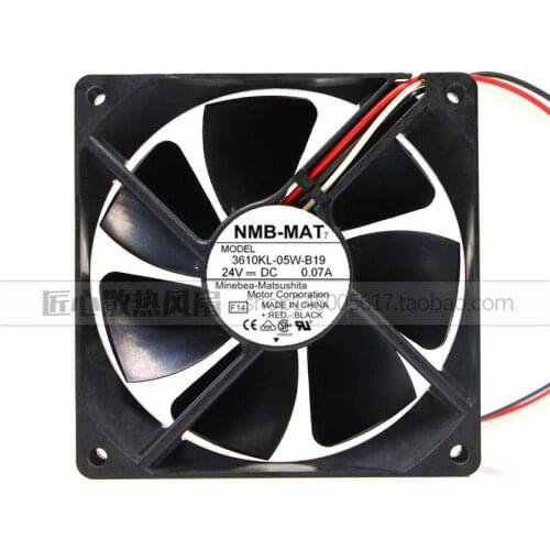 New original NMB 3610KL-05W-B19/B10 9225 24V 0.07A 9CM silent inverter cooling fan