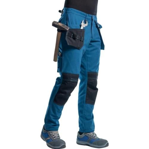 Multi Pocket Work Trousers Petrol Blue / Black, Cargo, Commando-54E2817