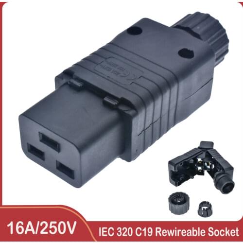 C19 Connector - IEC 60320 C 19, Rated 20A, 110V-250V