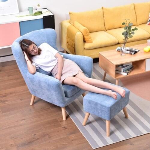 Nordic Sofa Chair Single Sofa Lazy Bedroom Balcony Small Sofa Simple Net Red Ins Tiger Chair