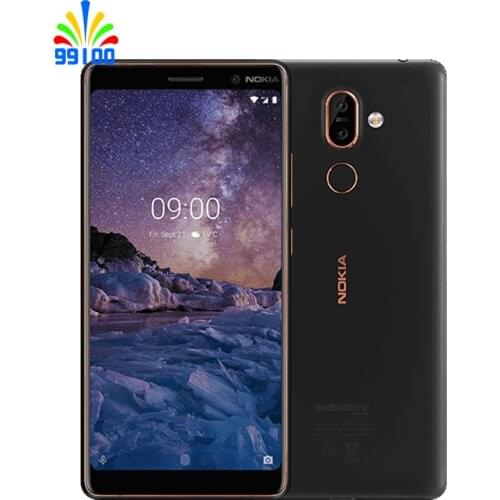 RefurbishedUnlocked Original Nokia 7 Plus 4GB+ 64GB Qualcomm660 Single/Dual SIM 6inch Full Screen Dual Camera Fingerprint 4G-LTE