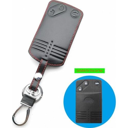 New 1 Pc Shell Protector 3 Buttons Leather Case Cover For Mazda 8 M8 CX7 CX9 3 5 6 RX-8 MX5 Smart Card Key