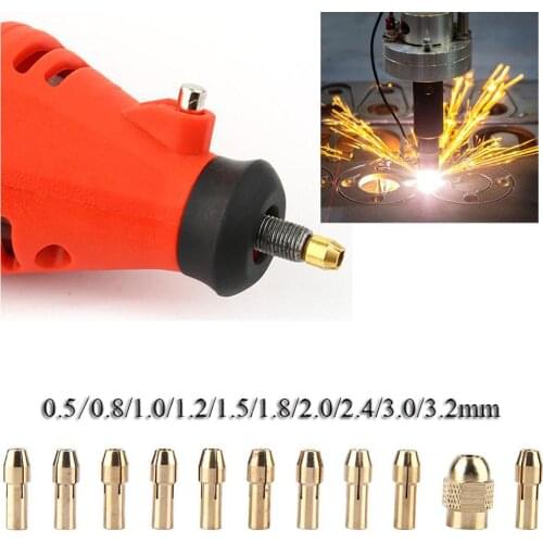 14-Jaw Copper Drill Chuck Collet Set For Mini Power Drill Electric Grinder Tool1PCS 0.5/0.8/1.0/1.2/1.5/1.8/2.0/2.4/3.0/3.2MM