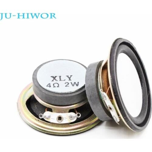 2pcs 4 Ohm 2W Loudspeaker 50MM Diameter Round Speaker 32MM External Magnetic Bright Cap Height 21MM