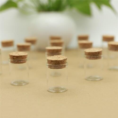 24pcs 15ml size 30*40mm Test Tube with Cork Stopper Spice Bottles Container Jars Vials DIY Craft