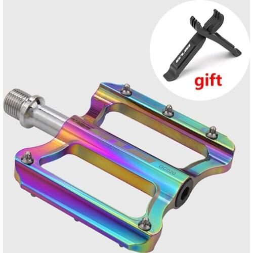 Bike Accessories Bicycle Pedals Aluminum Alloy-Pedals Light Non-slip Self-Lubricating Bearings Colorful Pedals For MTB Bike