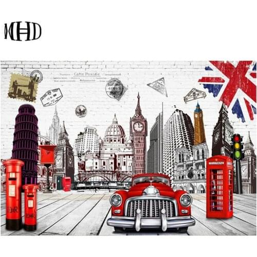 Diy Diamond Painting London Architecture Landscape Square & Round Rhinestone 3D Diamond Embroidered Diamond Cross Stitch Mosaic