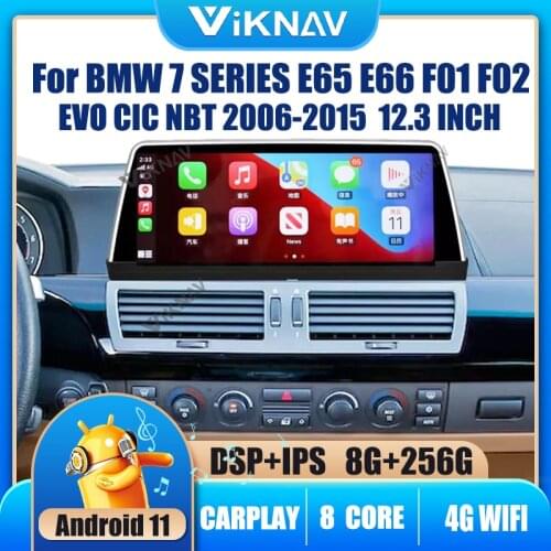 12.3 INCH Android 11 Car Radio For BMW 7 Series E65 E66 F01 F02 2006-2015 EVO CIC NBT GPS Navigation DVD Multimedia Player 2din