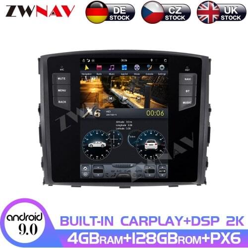 Android 9 128GB Car GPS Navigation For MITSUBISHI PAJERO V97 V93 Shogun Montero 2006-2017 Auto Head Unit Multimedia Player DSP