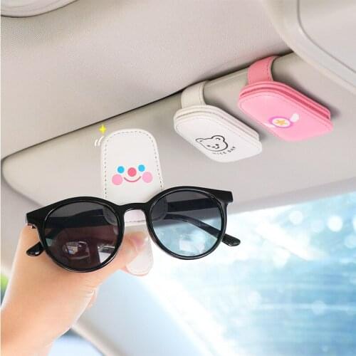 Car Glasses Clip Sun Visor Multi-function Storage Sun Sunglasses Card Package Sunglass Holder Sunshade Car Holder For Glasses