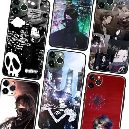 Feitan Hunter HxH Anime Aesthetic Glass Soft Silicone Phone Case for iPhone SE 6 7 8 Plus X XR XS 11 12 Mini Pro Max Cover Shell