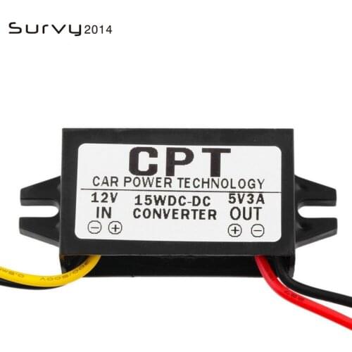 DC/DC Buck Converter Regulator 12V to 5V 3A 15W Car Monitor Power Supply