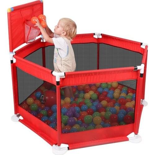 Portable Kids Playpen Baby Pool Childrens Playpen Folding Baby Fence Child Safety Barrier Plastic Ball Pool Baby Bed Fence